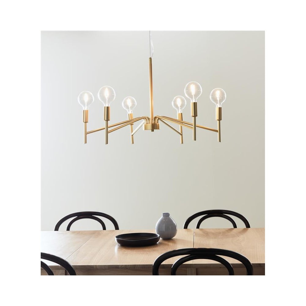 Lampa wisząca w kolorze złota Markslöjd Monarch, ø 70 cm (zdjęcie 3)