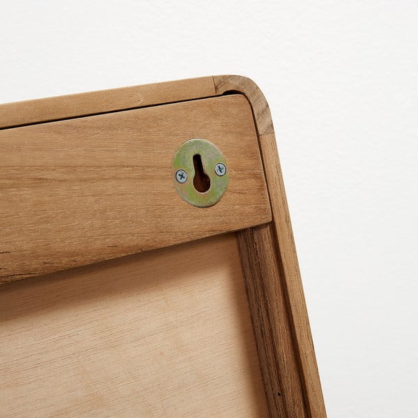 Lustro w ramie z drewna tekowego Kave Home Sunday, 80x65 cm-image-3