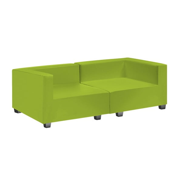 Zielona sofa dwuczęściowa z podłokietnikami 13Casa Silvia