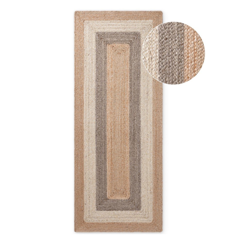 Chodnik z juty dwustronny/tkany ręcznie 80x300 cm Juno – Hanse Home