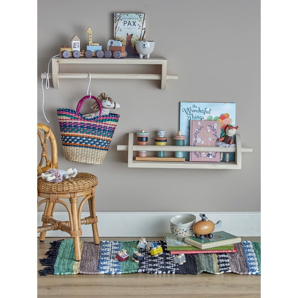 Naturalny wieszak dziecięcy z litego drewna paulowni Mingus – Bloomingville Mini-image-2