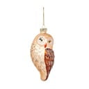 Szklana ozdoba świąteczna wykonana ręcznie 13 cm Owl – Sass & Belle