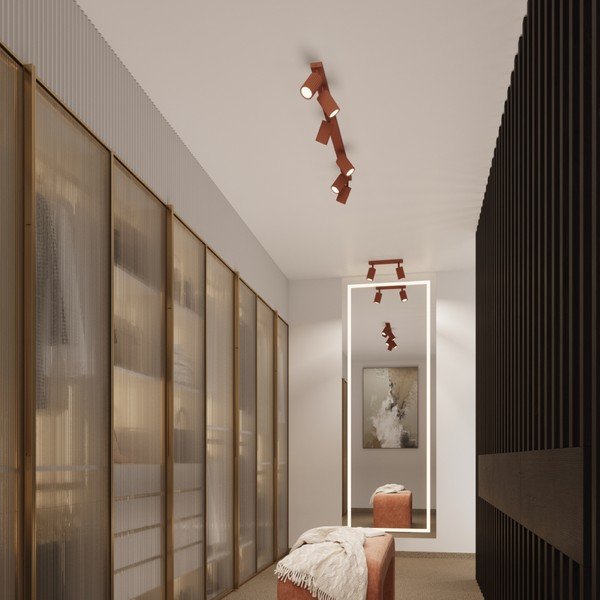 Ceglasta lampa punktowa 6,5x30 cm Gleam – Sollux-image-2