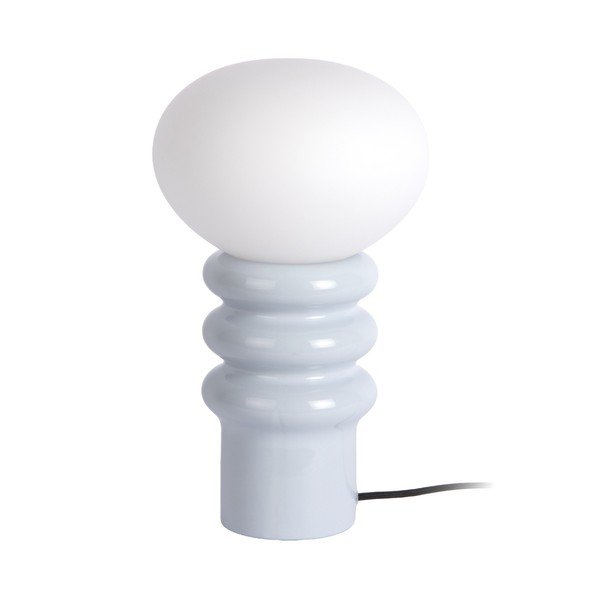 Jasnoniebieska lampa stołowa ceramiczna (wysokość 33,5 cm) Catania Aro – Leitmotiv