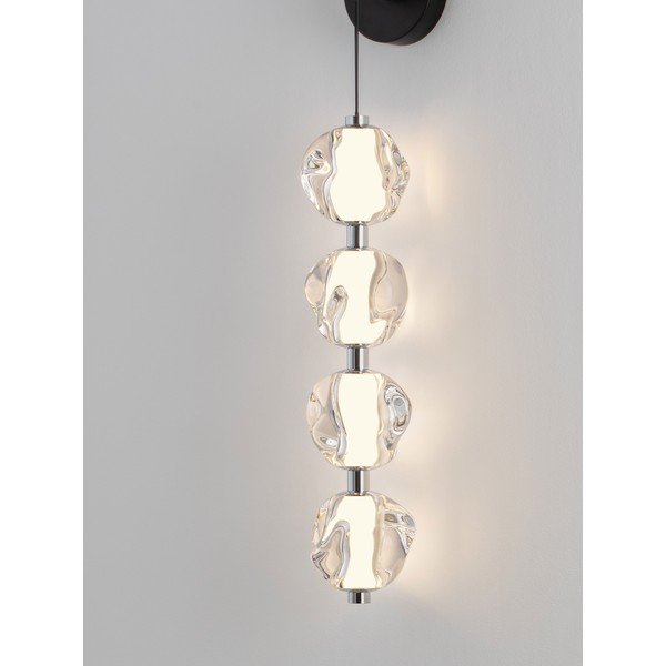 Metalowy kinkiet LED w kolorze matowej czerni Ifos – Nova Luce-image-2