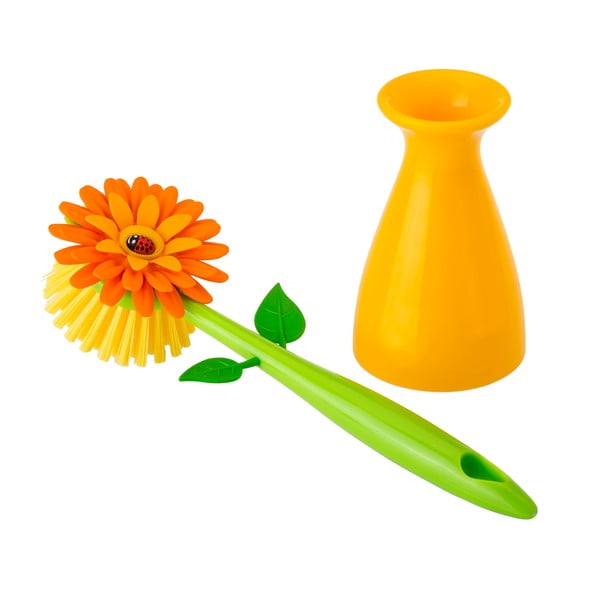 Szczotka do mycia naczyń Vigar Yellow Flower