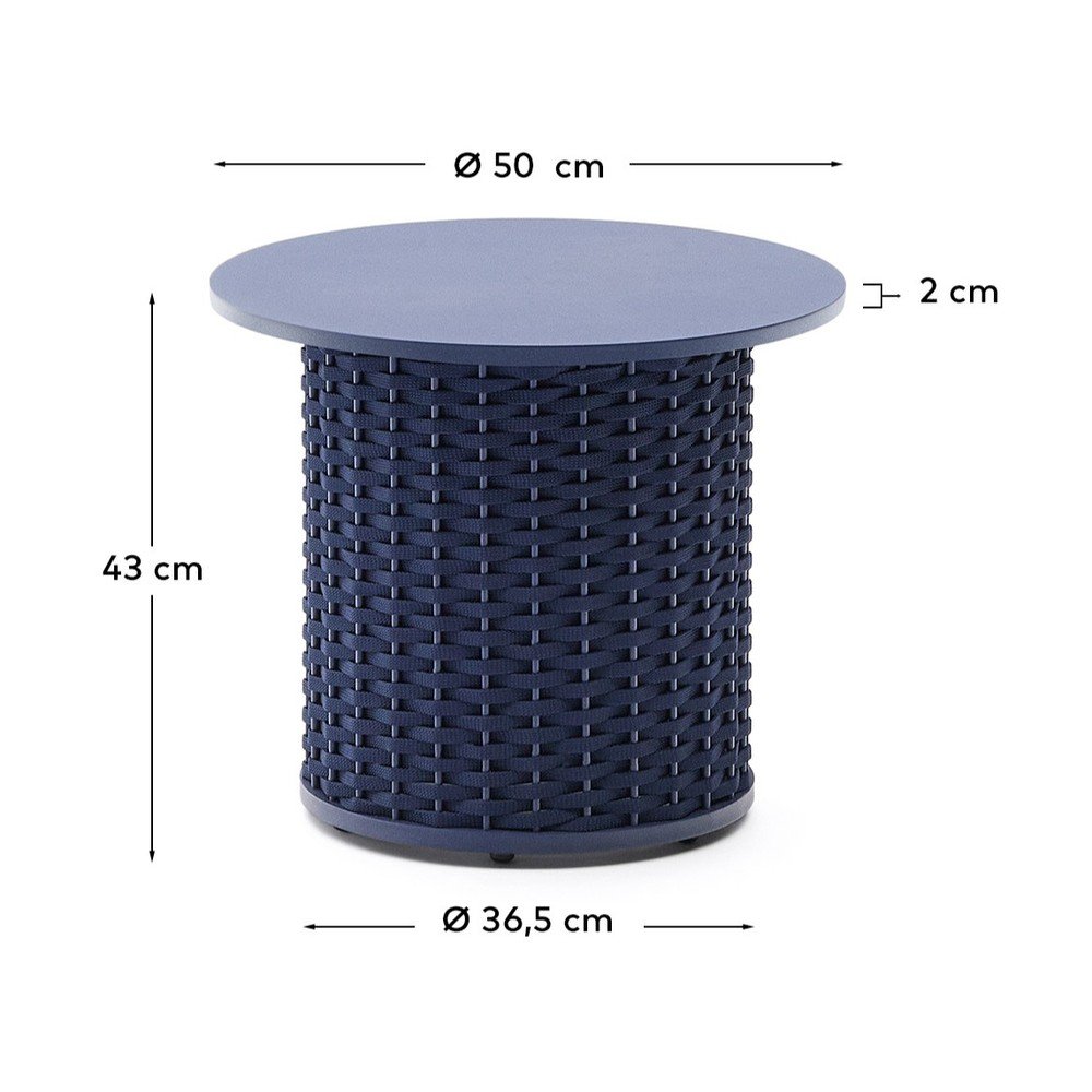Metalowy okrągły stolik ogrodowy ø 50 cm Sedalis – Kave Home (zdjęcie 6)