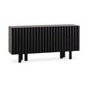 Czarna komoda z litego drewna mango 160x80x40 cm Tamira – MOME