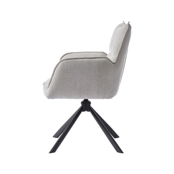 Kremowe tapicerowane fotele jadalniane zestaw 2 szt. Marilla – Unique Furniture-image-3