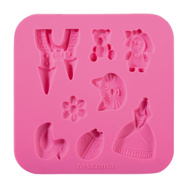 Różowa forma silikonowa Tescoma Delicia Deco Dla dziewczynek
