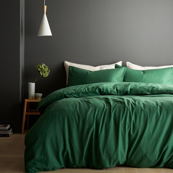 Zielona pościel jednoosobowa 135x200 cm Relaxed – Content by Terence Conran