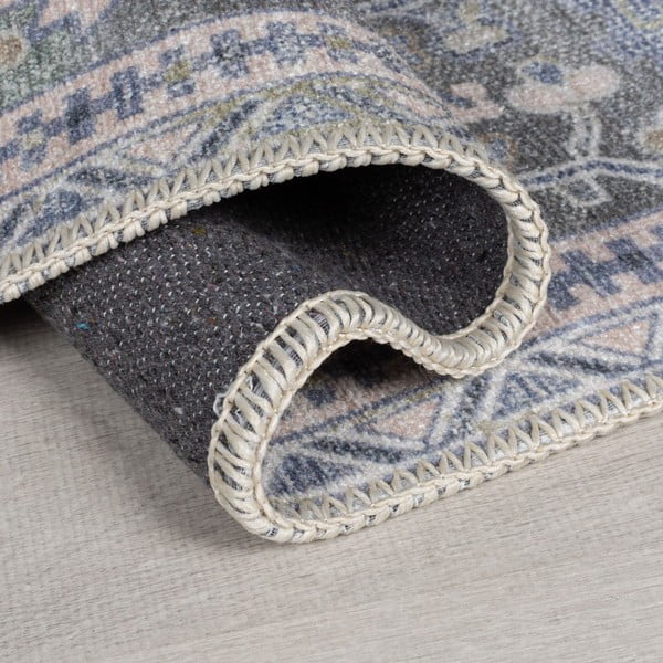 Zielony dywan z mieszanki włókien z recyklingu odpowiedni do prania 80x150 cm Windsor – Flair Rugs-image-2