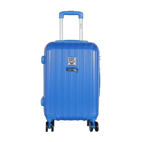 Niebieska walizka podręczna LULU CASTAGNETTE Edge, 44 l
