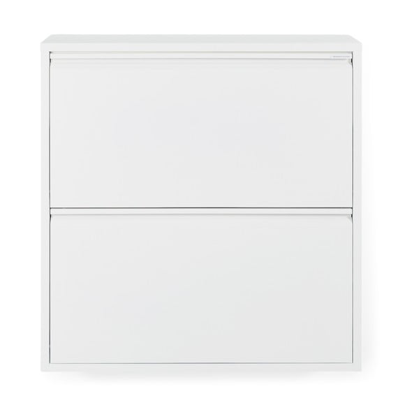 Biała metalowa uchylna szafka na buty 75x77,5x22,5 cm Billy – Spinder Design-image-3