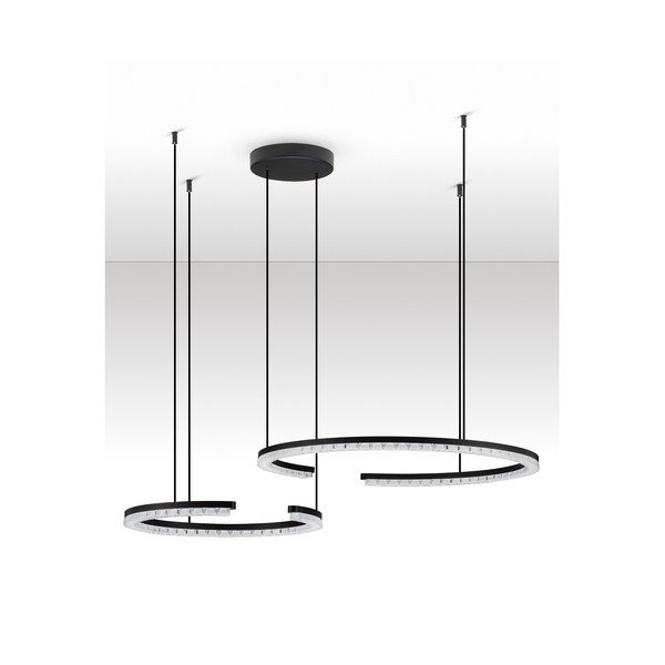 Aluminiowa lampa wisząca LED ze ściemniaczem w kolorze matowej czerni Greamy – Nova Luce-image-3