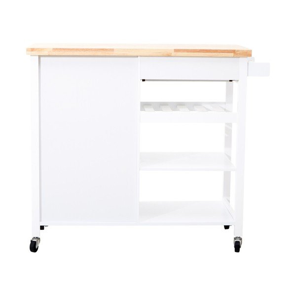 Barek na kółkach z litego drewna kauczukowego 48x105 cm Frankfurt – Premier Housewares-image-3