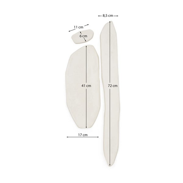 Dekoracje ścienne zestaw 3 szt. 25,5x71,5 cm Siluna – Kave Home-image-3