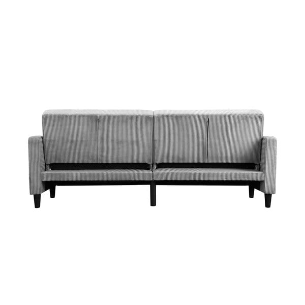 Jasnoszara sztruksowa rozkładana sofa 82 cm Hartford – Støraa-image-3