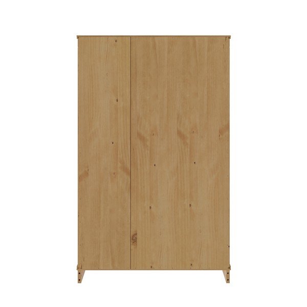 Szafka z litego drewna sosnowego w jasnym naturalnym kolorze 74x118x35 cm Anita – Støraa-image-4