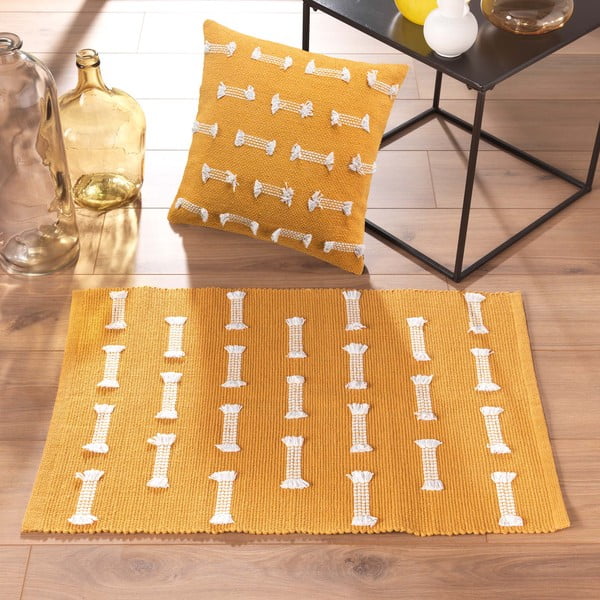 Dywan odpowiedni do prania w kolorze ochry 50x80 cm Juline – douceur d'intérieur-image-1