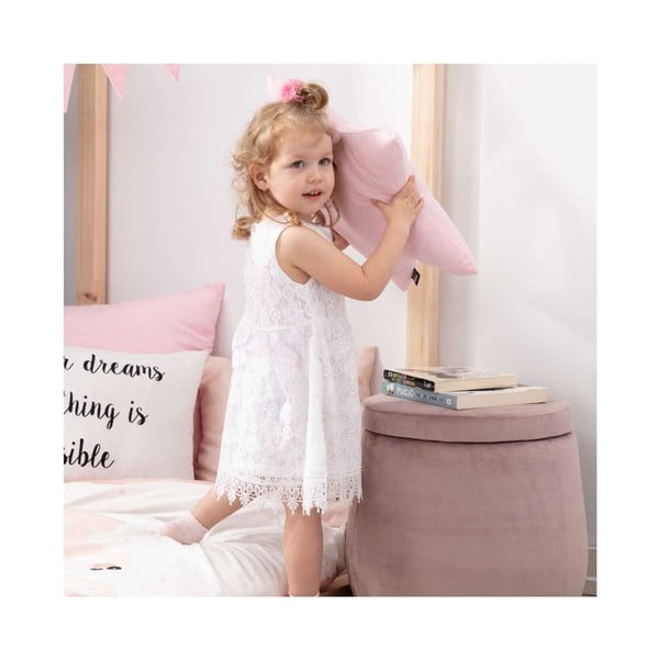 Czarny aksamitny puf dziecięcy Posh Velvet – Yellow Tipi-image-4