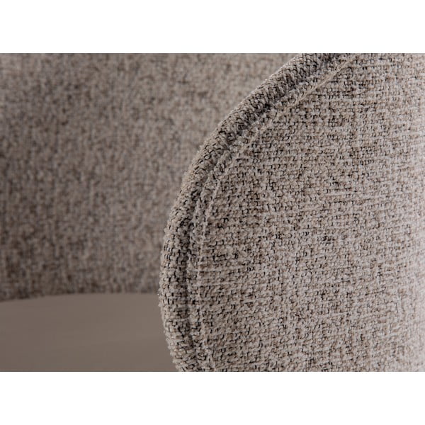 Beżowy aksamitny fotel Inez – Micadoni -image-1