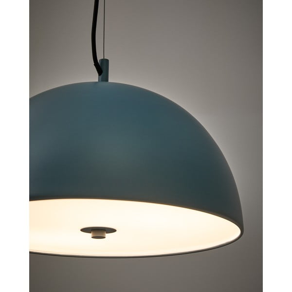 Niebieska lampa wisząca z metalowym kloszem ø 39,5 cm Catlar – Kave Home-image-2
