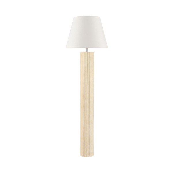 Biała/kremowa kamienna lampa stojąca (wysokość 150 cm) Bacoo – Nova Luce