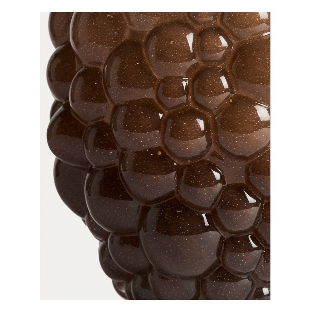 Brązowy szklany wazon (wysokość 30 cm) Mure – Kave Home (zdjęcie 8)