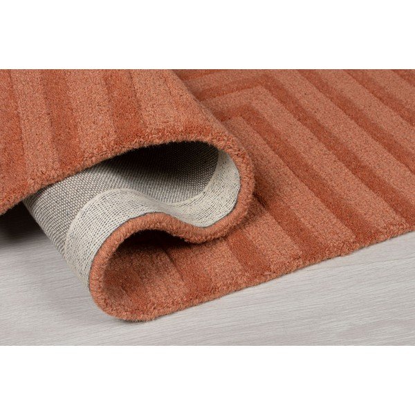 Pomarańczowy wełniany dywan Flair Rugs Estela, 160x230 cm-image-3