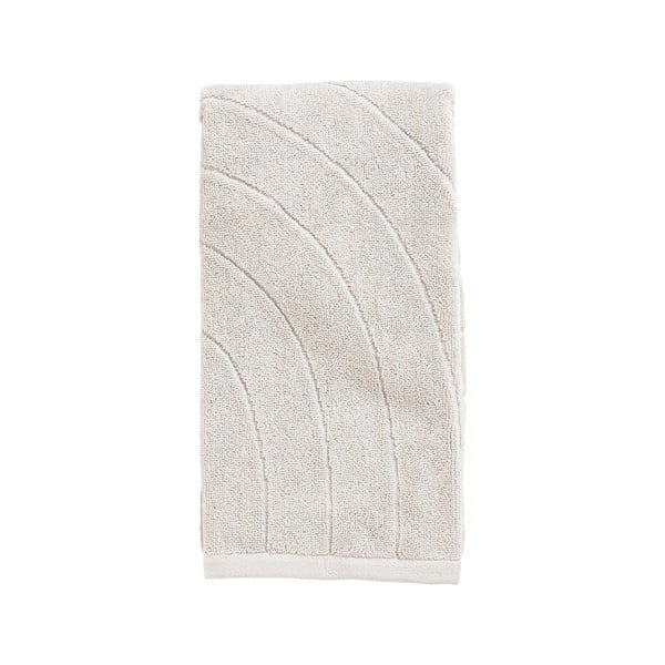 Jasnoszary bawełniany ręcznik frotte 50x100 cm Time – Zone