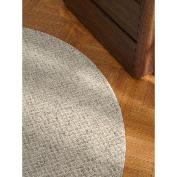 Beżowy wełniany okrągły dywan ø 160 cm Eloise – Hanse Home-image-3