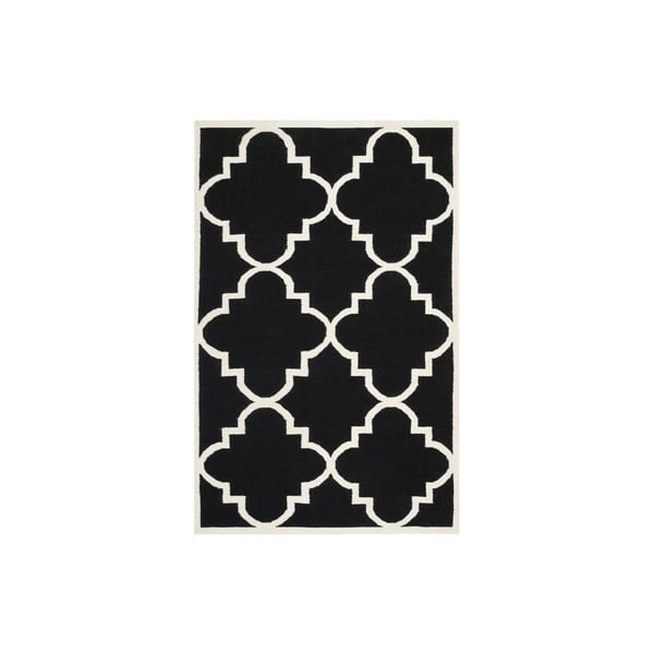 Czarny wełniany dywan Safavieh Alameda, 274x182 cm,