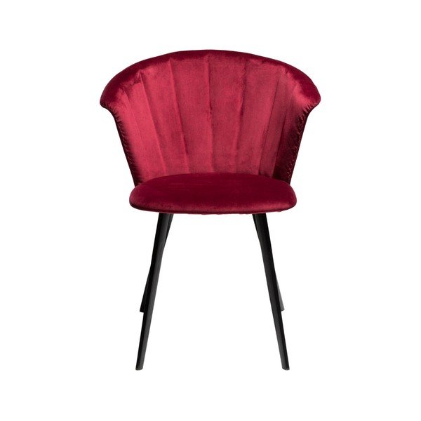 Czerwony fotel DAN–FORM Denmark Merge Velvet-image-1