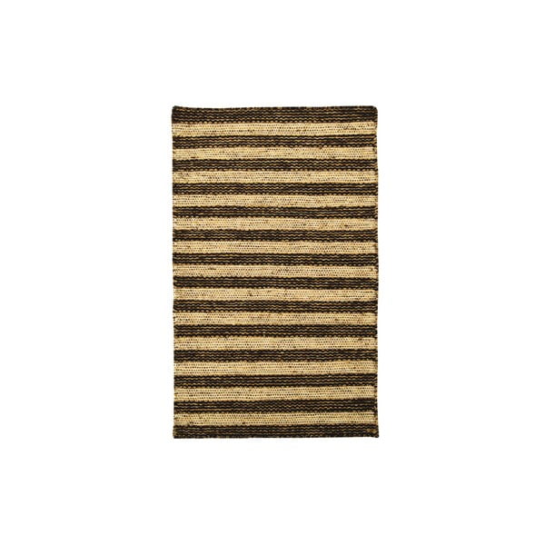 Ręcznie tkany kilim Dark Brown Lines Kilim, 115x150 cm