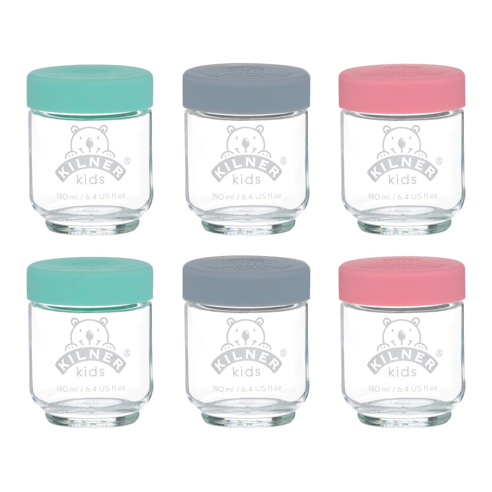 Słoiki na przeciery dla dzieci zestaw 6 szt. 190 ml – Kilner