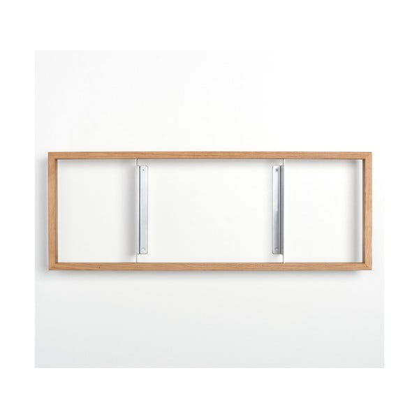 Półka na książki z drewna dębowego das kleine b b6, 25x69 cm-image-2