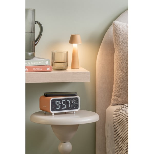 Budzik  z ładowarką bezprzewodową Chunky LED – Karlsson-image-1