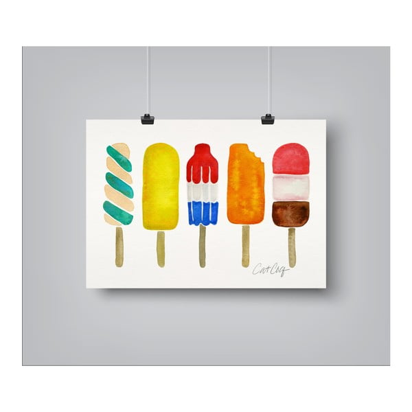 Plakat Americanflat Popsicles by Cat Coquillette, 30x42 cm