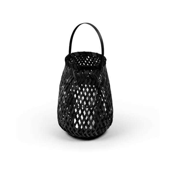 Czarny lampion bambusowy Compactor Bamboo Lantern, ⌀ 18 cm-image-2