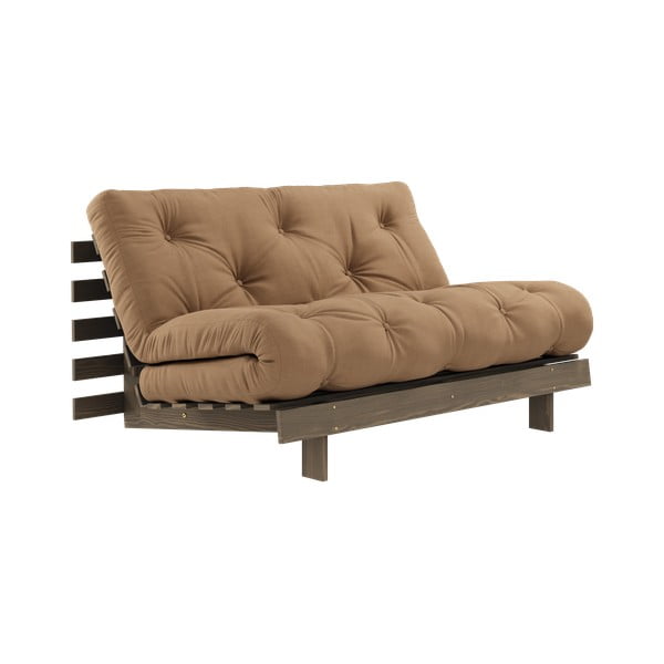 Jasnobrązowa rozkładana sofa 140 cm Roots – Karup Design