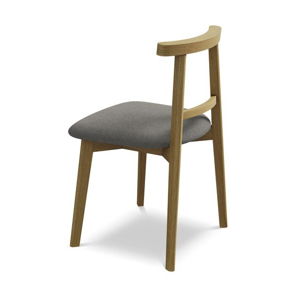 Szare krzesło z litego drewna Ohelo – Makamii-image-3