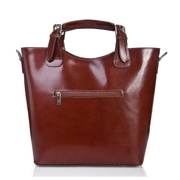 Torebka skórzana Valeria, brązowa-image-2