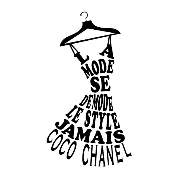 Naklejka Ambiance Coco Chanel Quote-image-2
