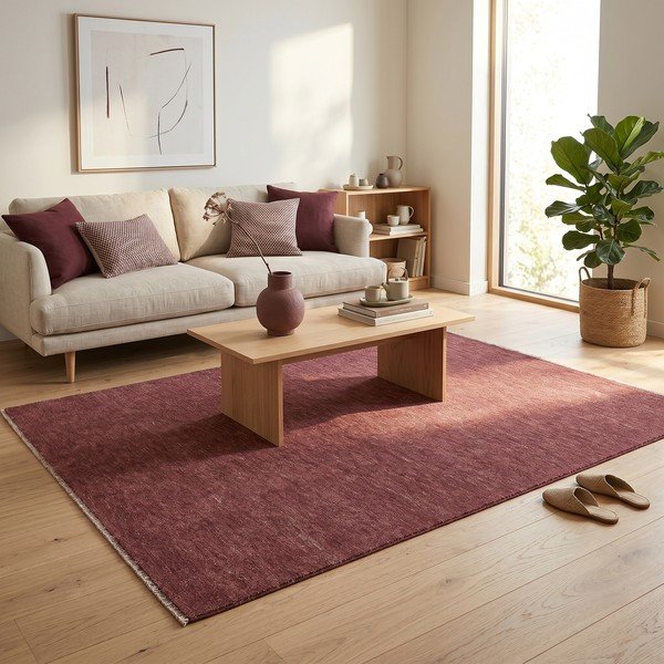 Bordowy dywan 160x230 cm Puro – ESTE-image-1