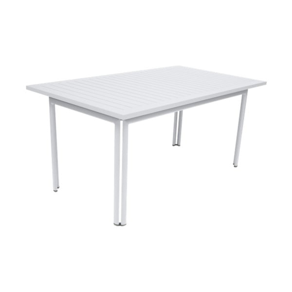 Biały metalowy stół ogrodowy Fermob Costa, 160x80 cm