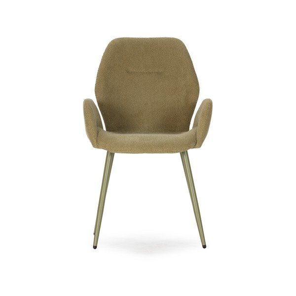 Zielone tapicerowane fotele jadalniane zestaw 2 szt. Ansu – Marckeric-image-2