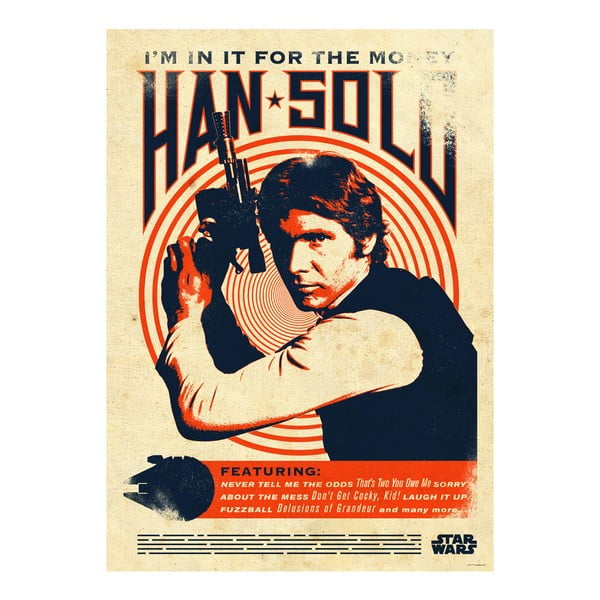 Plakat na blasze Star Wars Legends - Han Solo