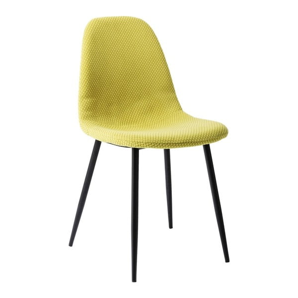 Żółte krzesło do jadalni Kare Design Capri Lime