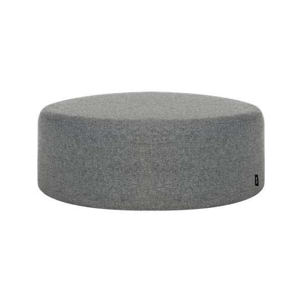 Szary wełniany puf Folk – noo.ma